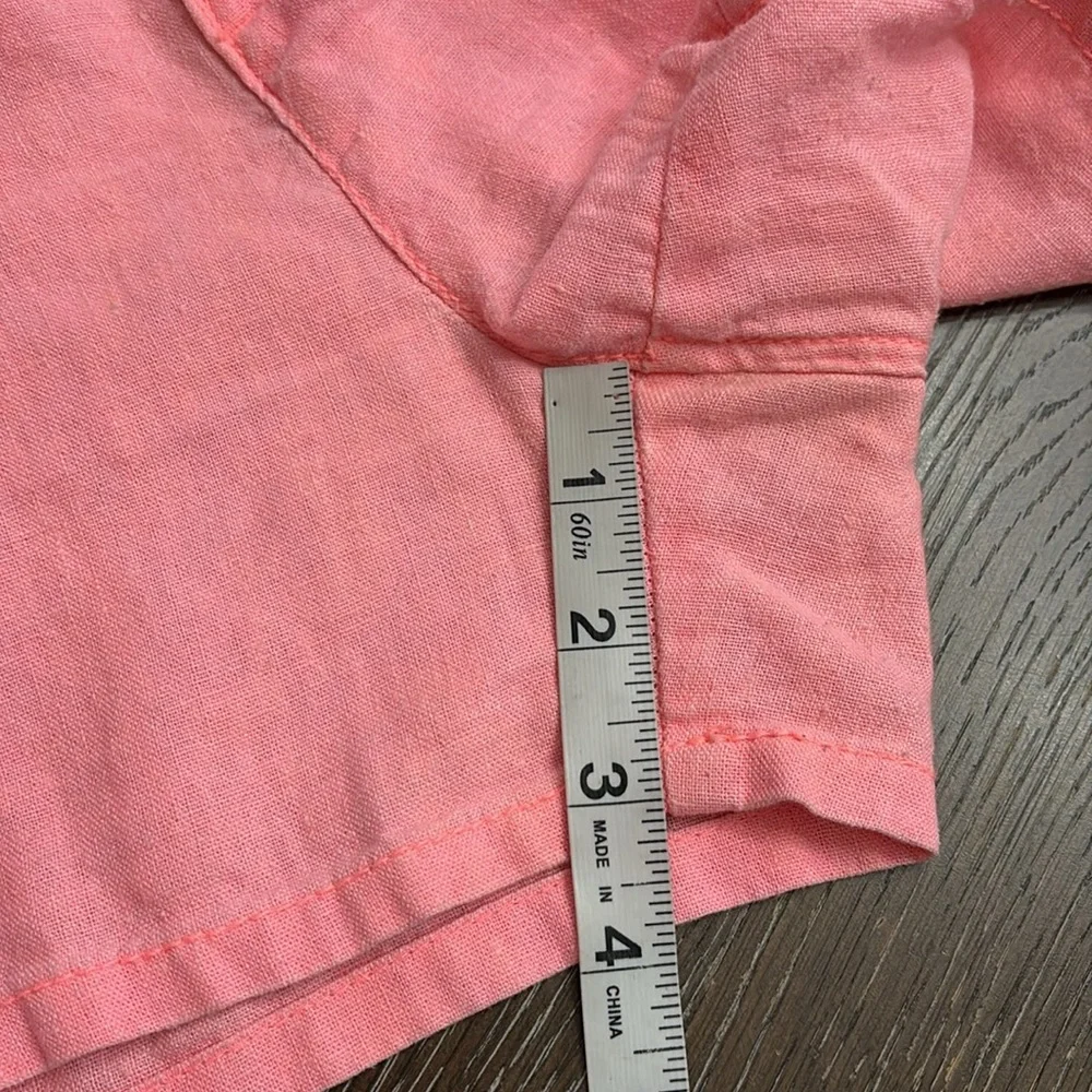 Old Navy lotus orange linen shorts 3.25”size 16